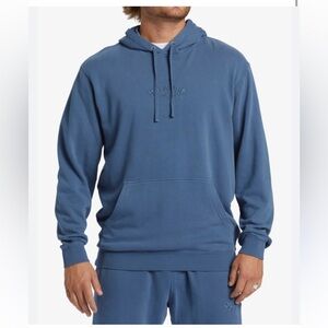 Billabong Men’s Slate Blue Wave Washed Pullover Sweatshirt Large NEW With Tags